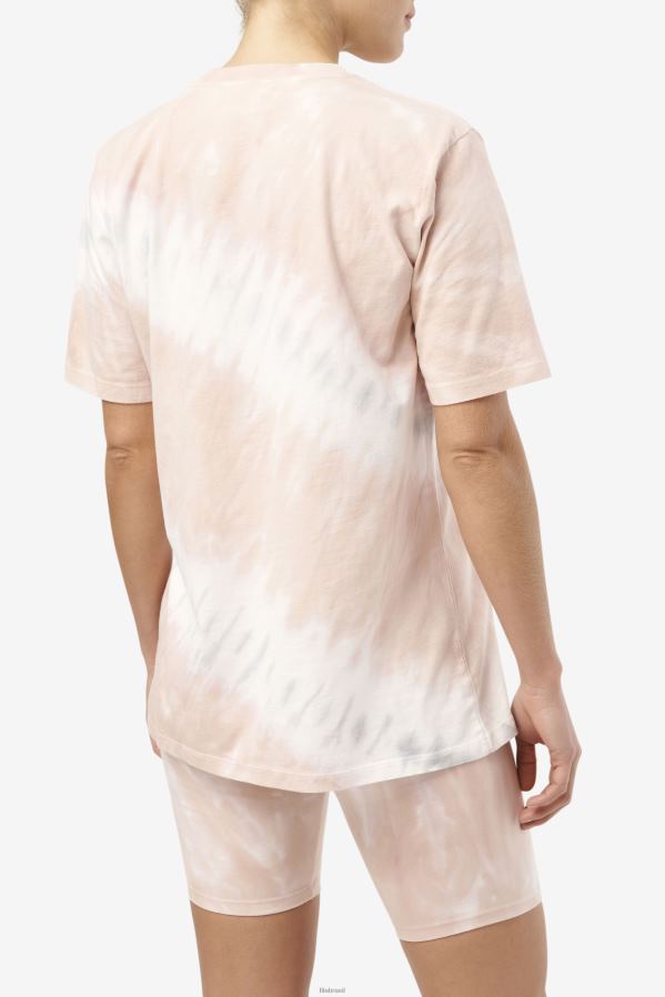 gardênia/bloco branco/belga FILA gardênia/branco/bloco belga alivia camiseta tie dye fila HXJFD1404