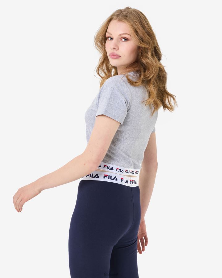 mármore cinza FILA camiseta fila sage cropped cinza marle HXJFD2941