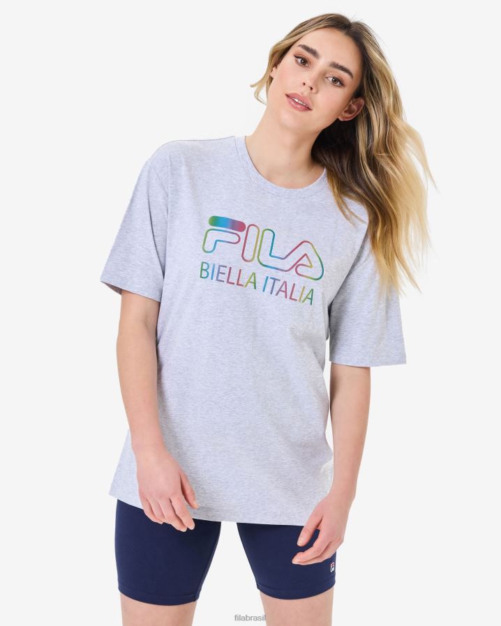 mármore cinza claro FILA camiseta fila cinza marle maddy oversized HXJFD2940