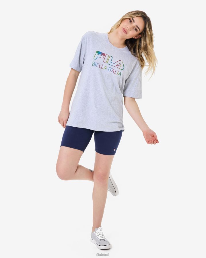 mármore cinza claro FILA camiseta fila cinza marle maddy oversized HXJFD2940