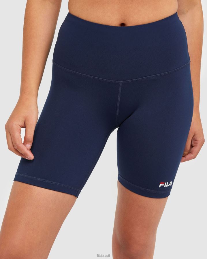 nova marinha FILA bermuda bike feminina clássica fila new navy HXJFD2906