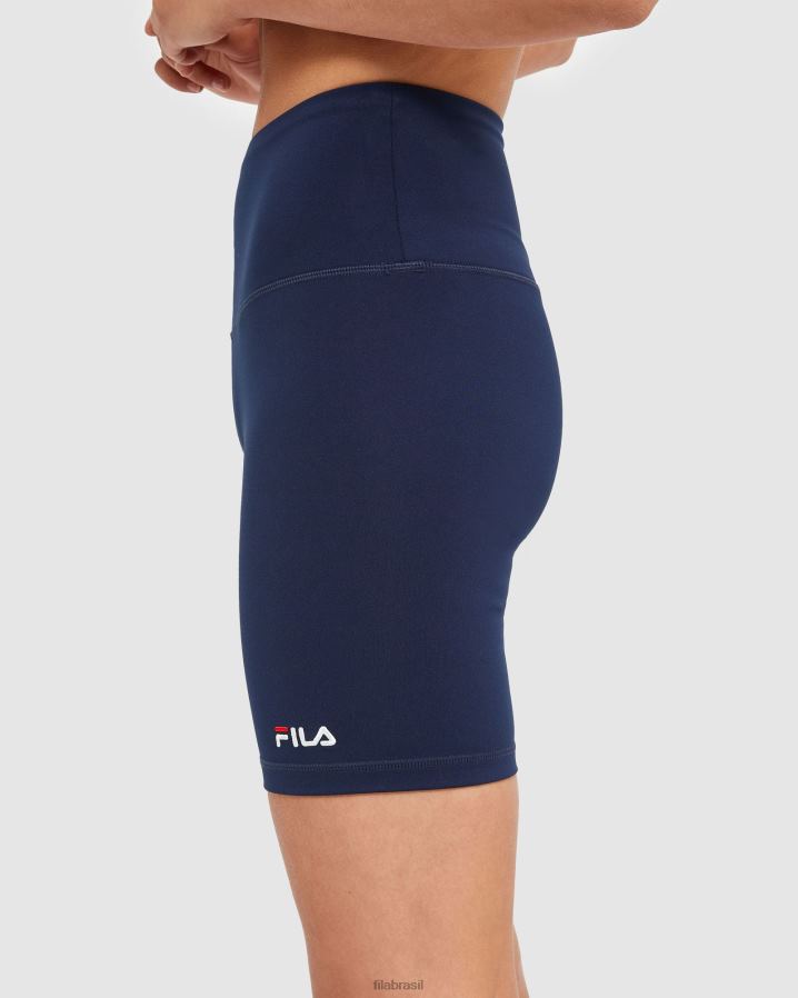 nova marinha FILA bermuda bike feminina clássica fila new navy HXJFD2906