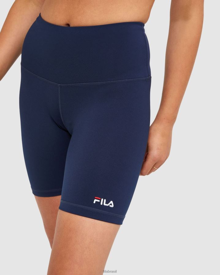 nova marinha FILA bermuda bike feminina clássica fila new navy HXJFD2906
