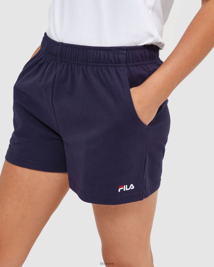 nova marinha FILA bermuda feminina fila new Navy Classic HXJFD2872