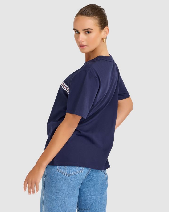 nova marinha FILA camiseta cathy nova fila azul marinho HXJFD2783