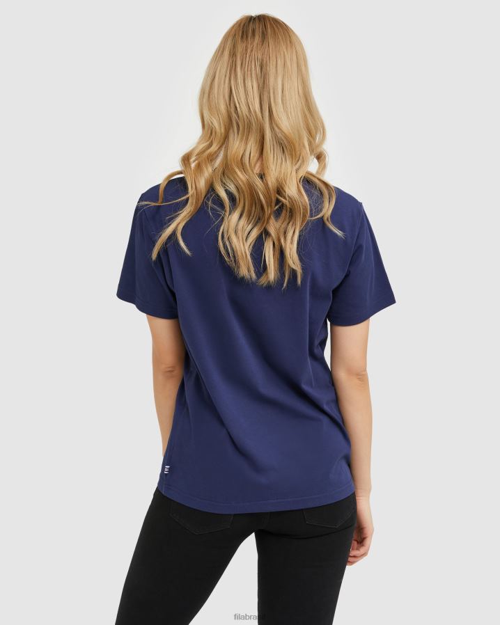 nova marinha FILA camiseta fila classic unissex HXJFD2437