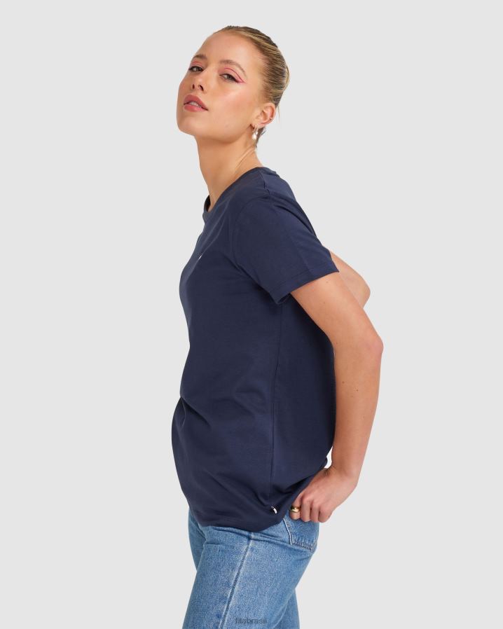 nova marinha FILA camiseta fila imogen feminina HXJFD2842