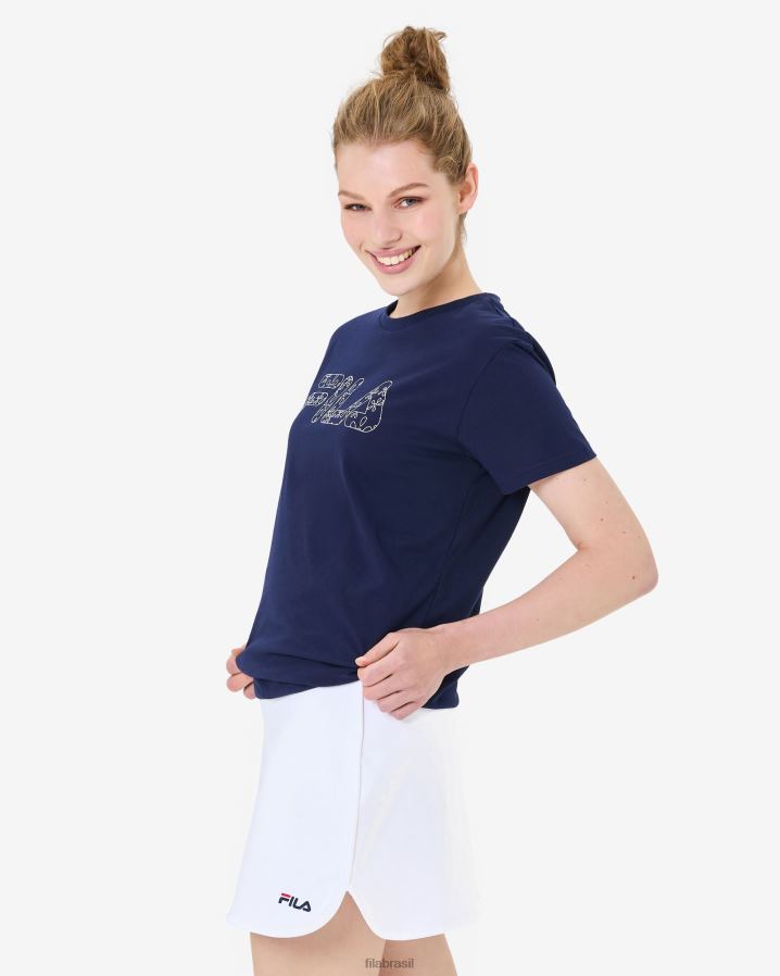 nova marinha FILA camiseta trailblazer fila new navy HXJFD2924