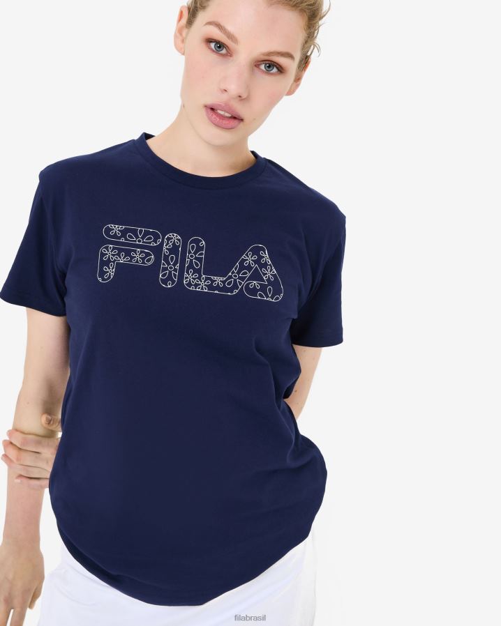 nova marinha FILA camiseta trailblazer fila new navy HXJFD2924