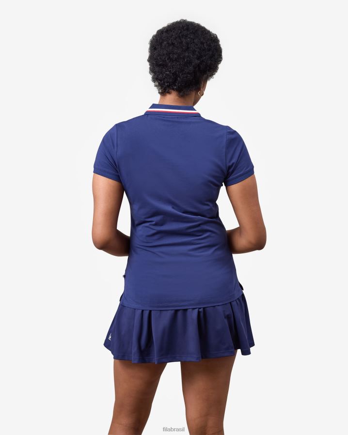 nova marinha FILA monica polo nova fila azul HXJFD2921