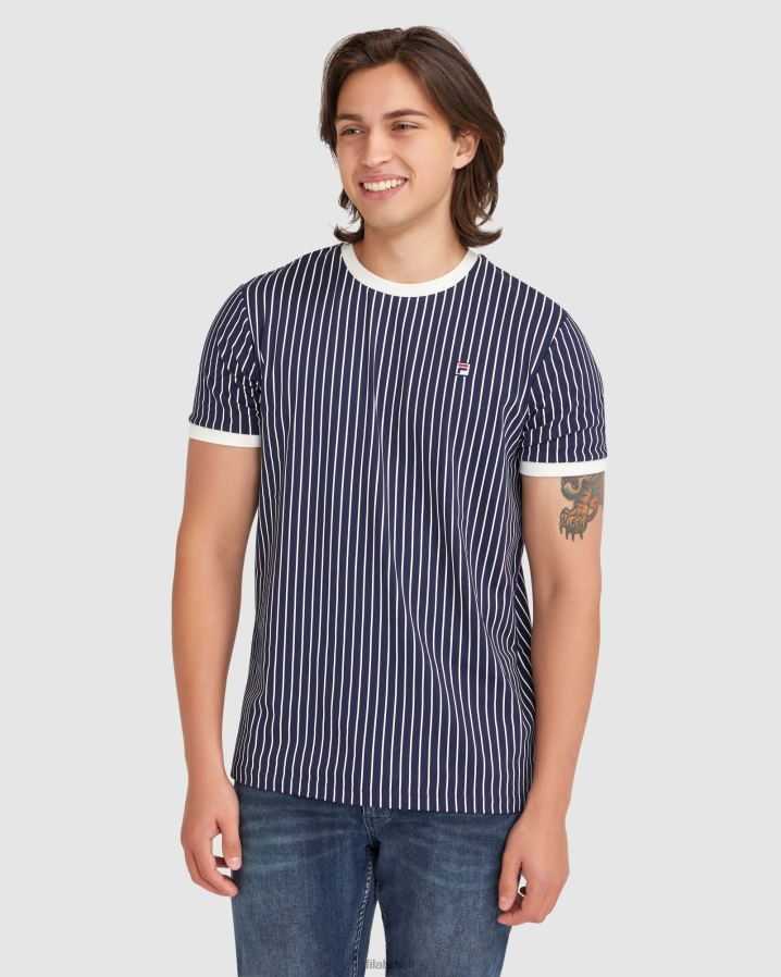 nova marinha FILA novo fila wyatt ringer masculino HXJFD2385