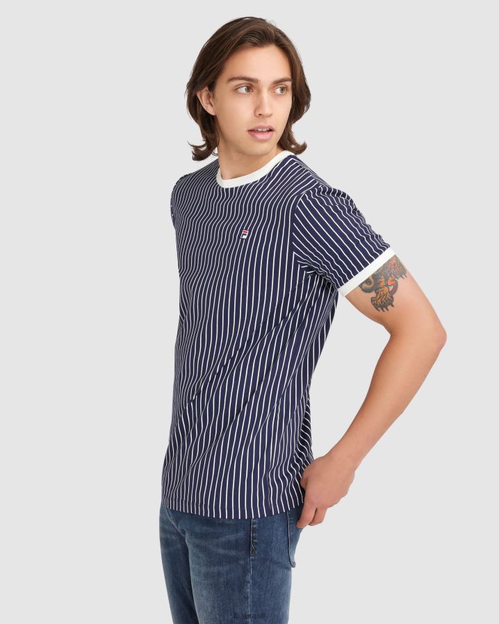 nova marinha FILA novo fila wyatt ringer masculino HXJFD2385