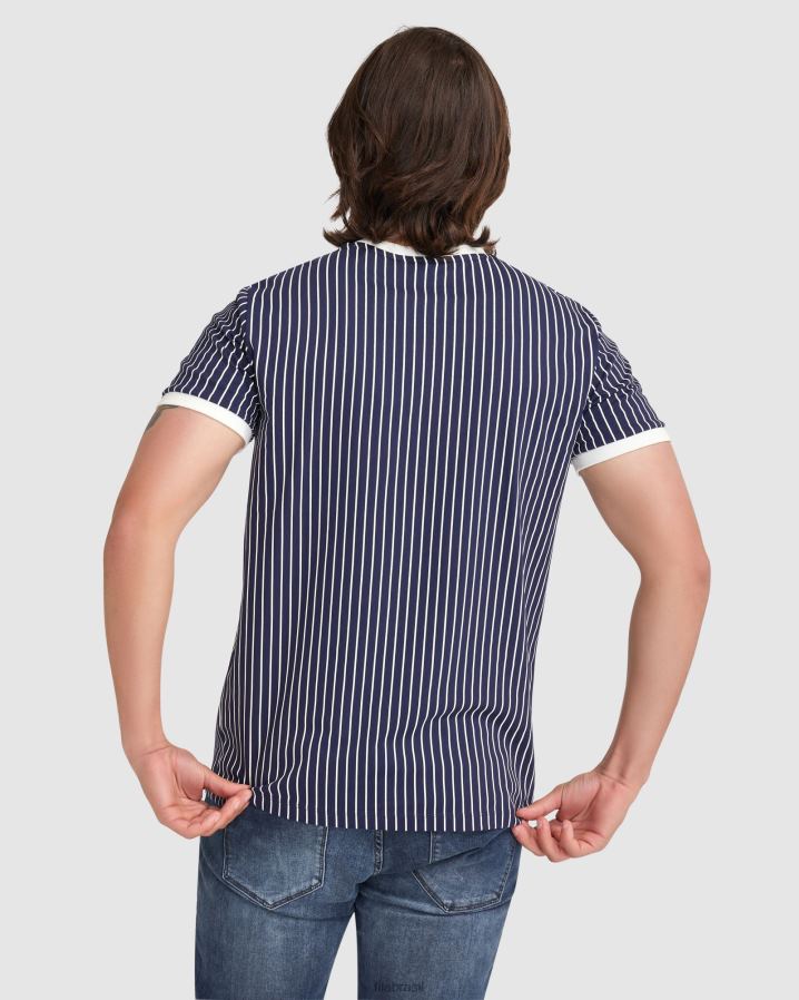 nova marinha FILA novo fila wyatt ringer masculino HXJFD2385