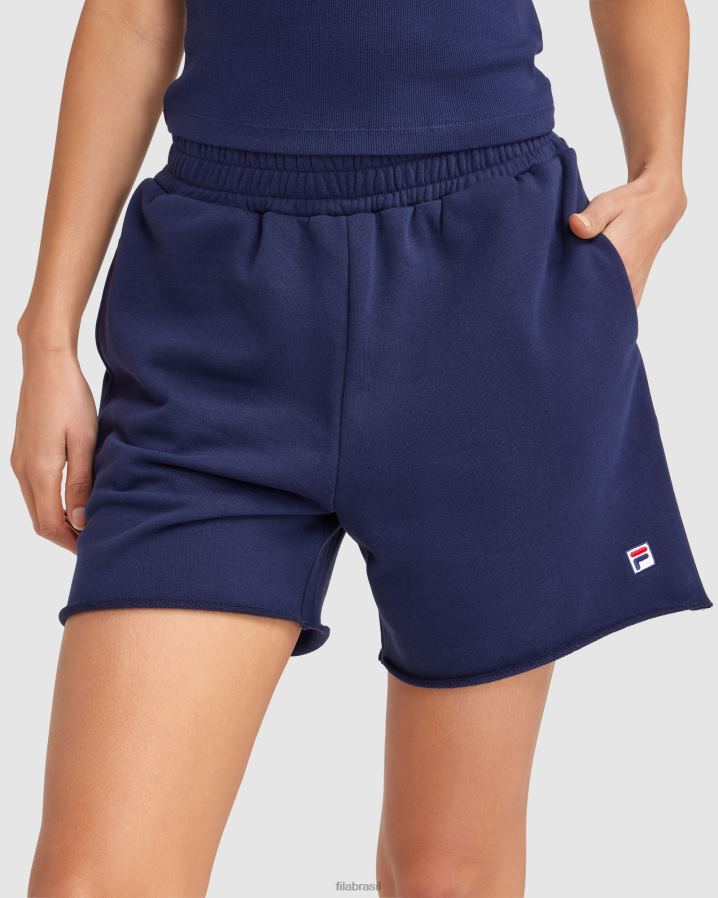 nova marinha FILA short feminino fila azul marinho HXJFD2835