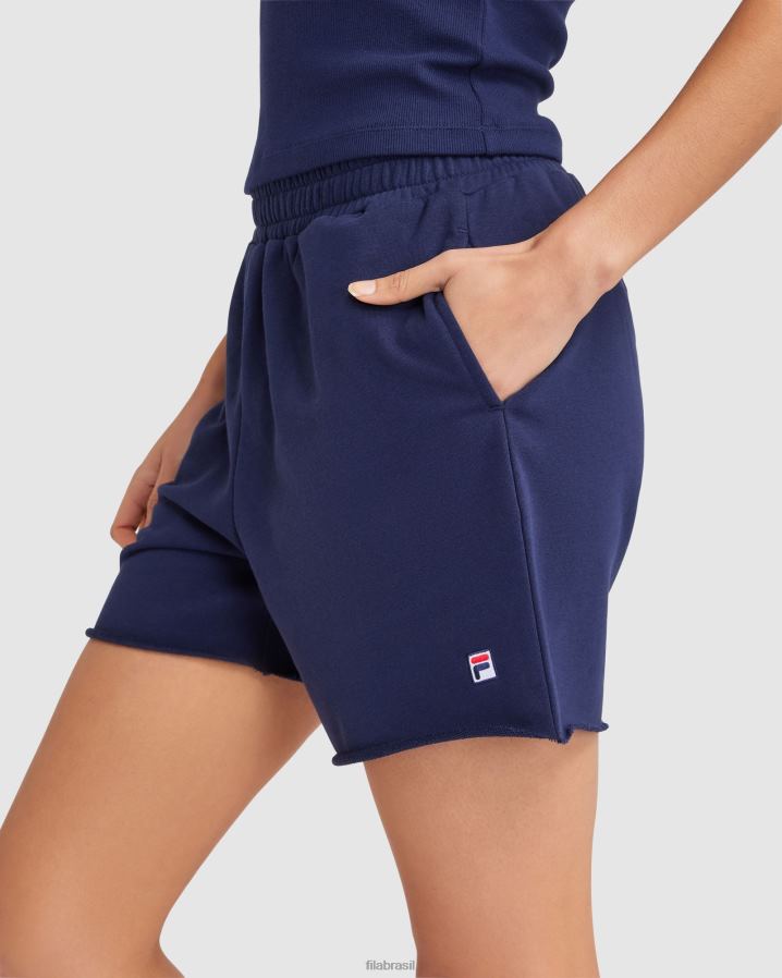 nova marinha FILA short feminino fila azul marinho HXJFD2835