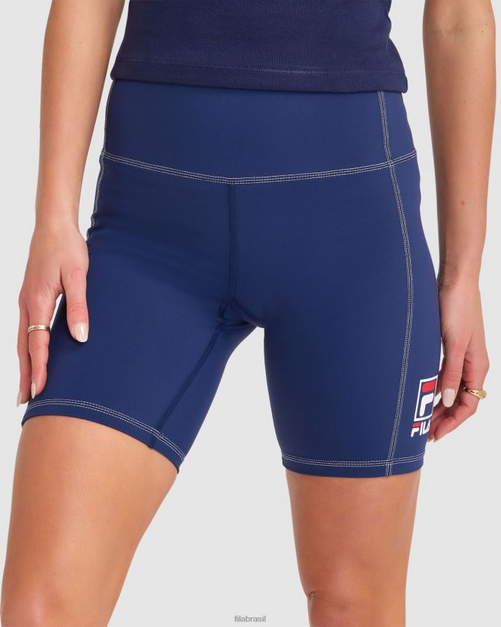 nova marinha FILA short fila chiara feminino azul marinho HXJFD2856