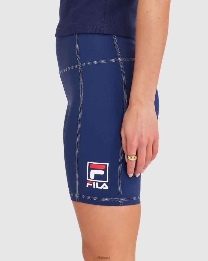 nova marinha FILA short fila chiara feminino azul marinho HXJFD2856