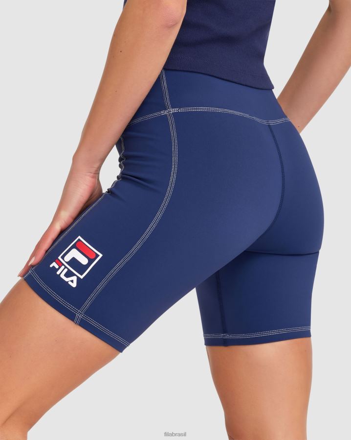 nova marinha FILA short fila chiara feminino azul marinho HXJFD2856