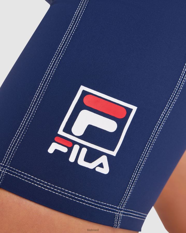 nova marinha FILA short fila chiara feminino azul marinho HXJFD2856