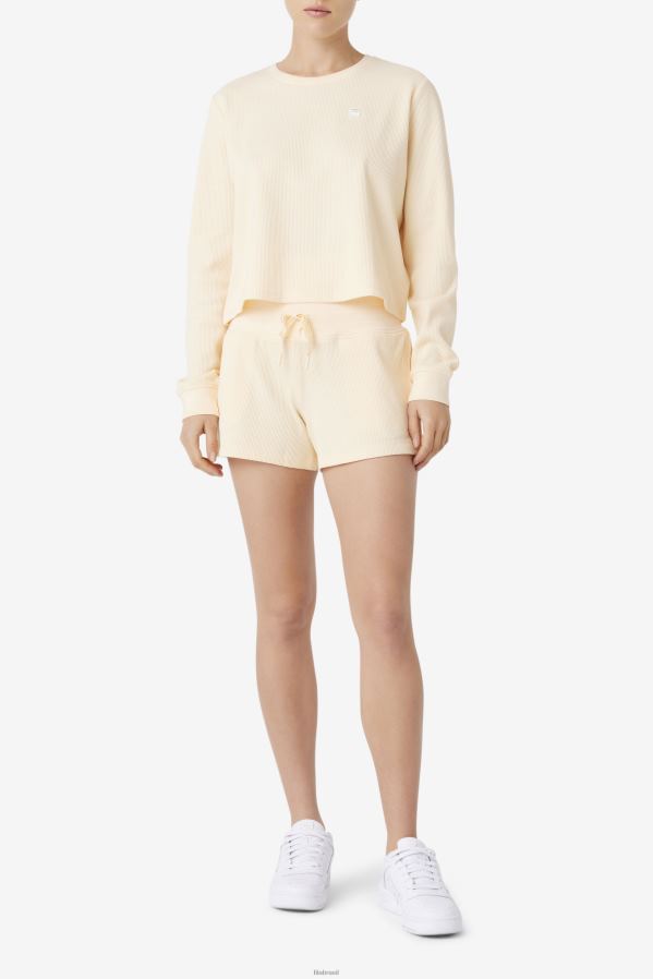 pêssego tenro FILA camisa manga longa fila lina HXJFD1417