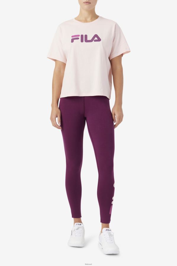 potpourri/vinho de uva/rouge FILA thea tee potpourri/vinho de uva/rouge fila HXJFD1451