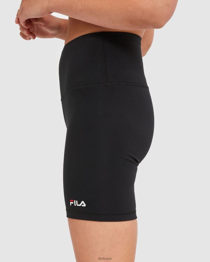 preto FILA bermuda bike feminina clássica fila preto HXJFD2882