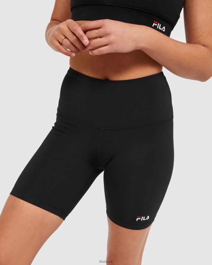 preto FILA bermuda bike feminina clássica fila preto HXJFD2882