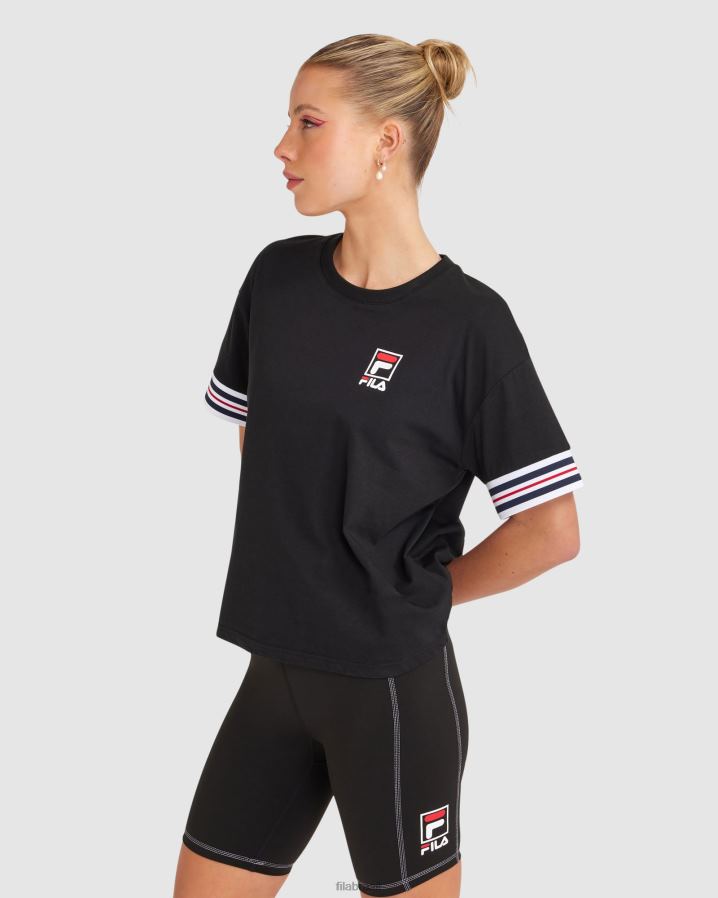 preto FILA camiseta chiara feminina fila preta HXJFD2861