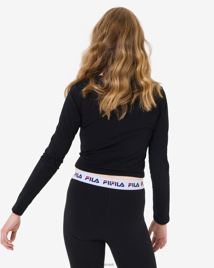 preto FILA camiseta fila preta HXJFD2936