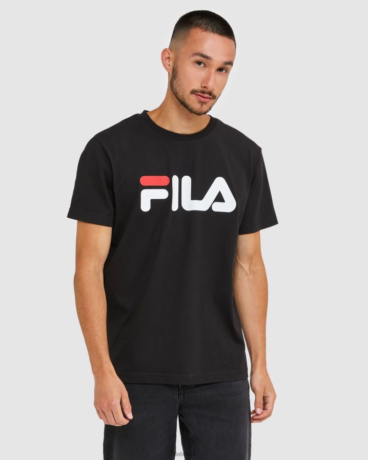 preto FILA camiseta fila preta clássica unissex HXJFD2434