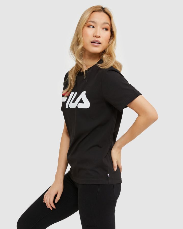 preto FILA camiseta fila preta clássica unissex HXJFD2434