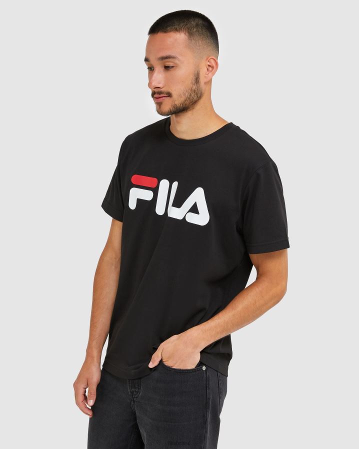 preto FILA camiseta fila preta clássica unissex HXJFD2434