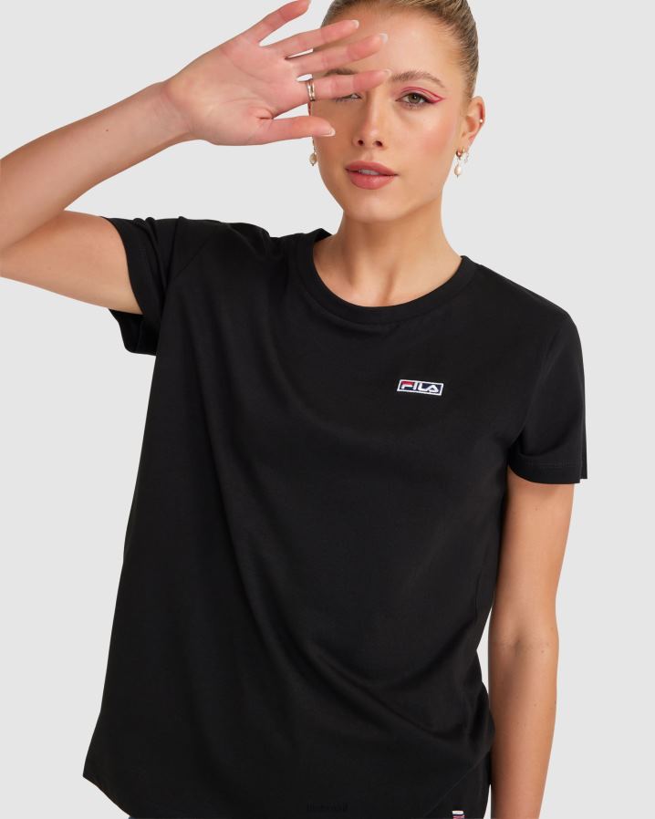 preto FILA camiseta fila preta feminina HXJFD2847
