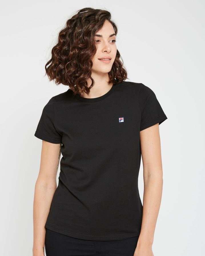 preto FILA camiseta fila volara feminina preta HXJFD2950