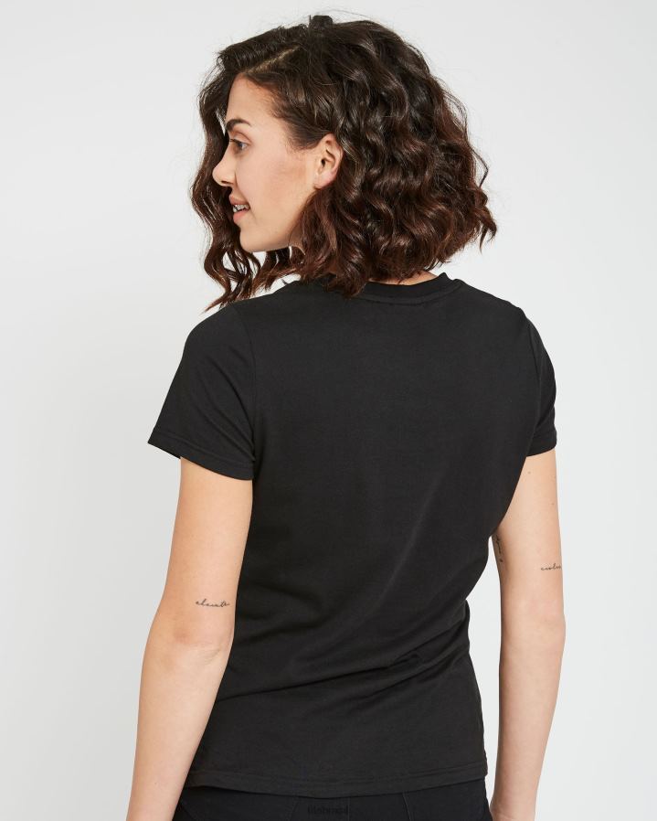 preto FILA camiseta fila volara feminina preta HXJFD2950