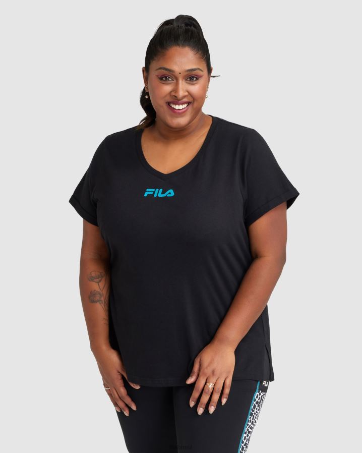 preto FILA camiseta rebecca feminina fila preta HXJFD2858