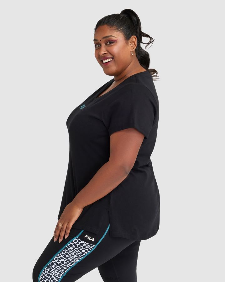 preto FILA camiseta rebecca feminina fila preta HXJFD2858