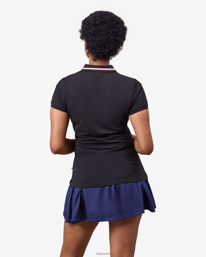 preto FILA fila monica polo preta HXJFD2923