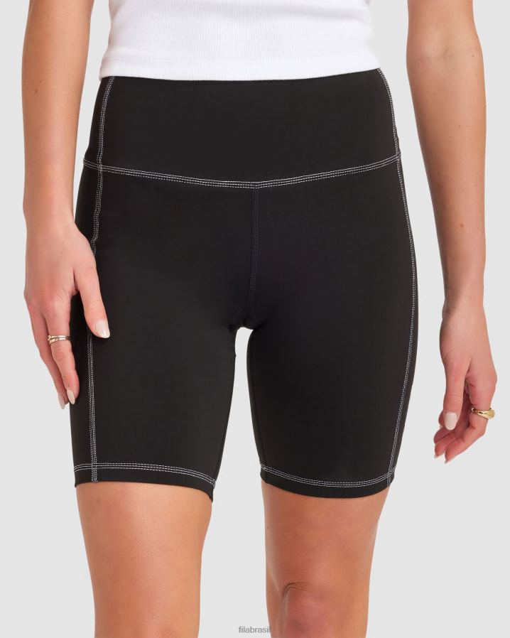 preto FILA short feminino chiara fila preto HXJFD2855