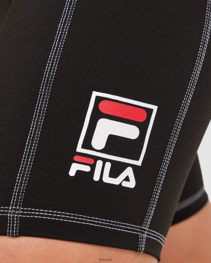preto FILA short feminino chiara fila preto HXJFD2855