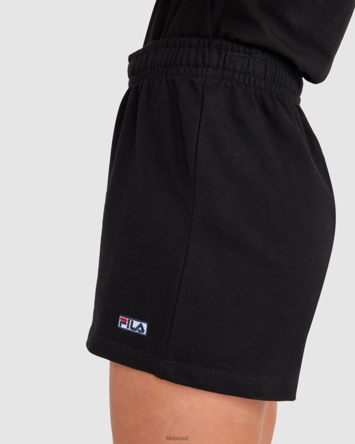 preto FILA short fila imogen feminino preto HXJFD2828