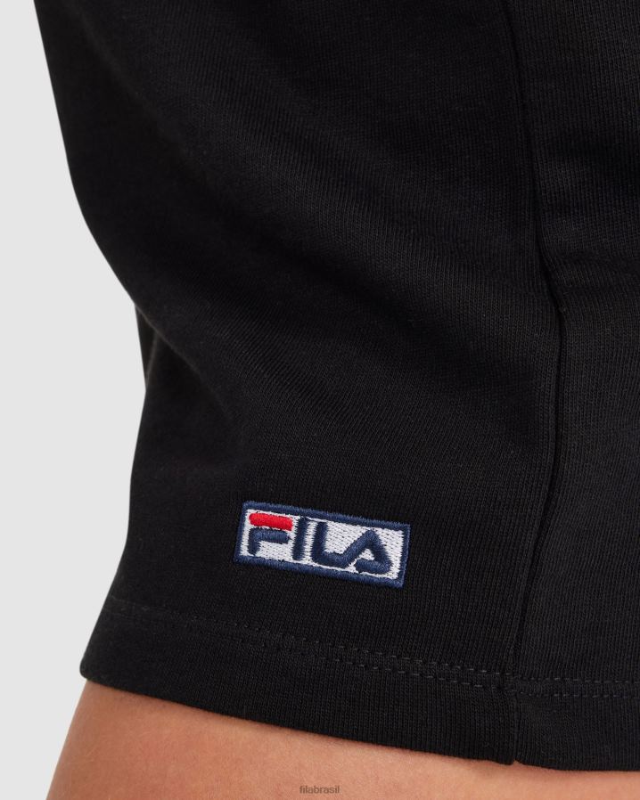 preto FILA short fila imogen feminino preto HXJFD2828
