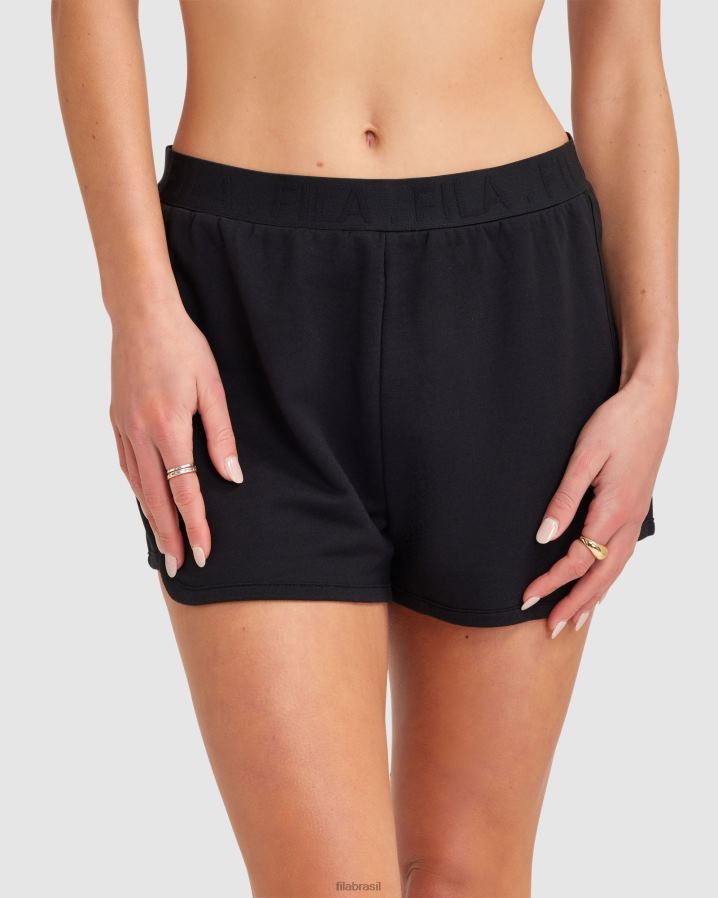 preto FILA short fila spencer feminino preto HXJFD2816