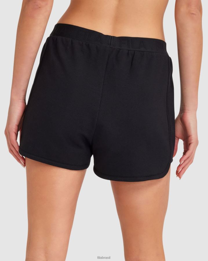 preto FILA short fila spencer feminino preto HXJFD2816