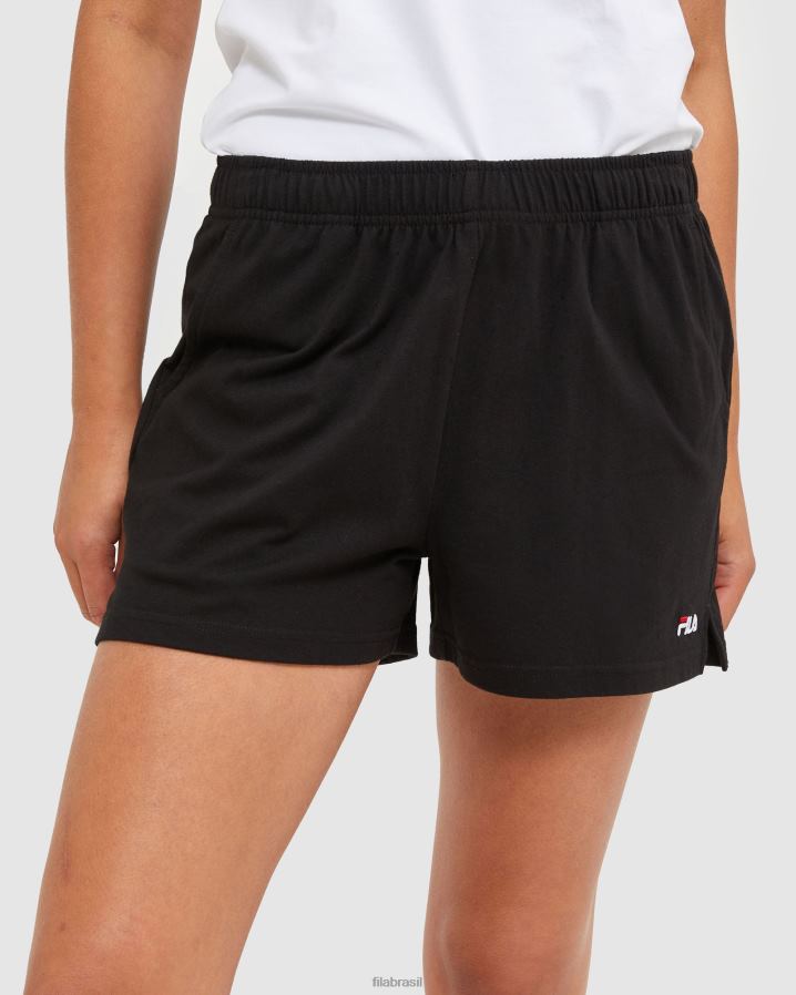 preto FILA shorts fila classic feminino preto HXJFD2871