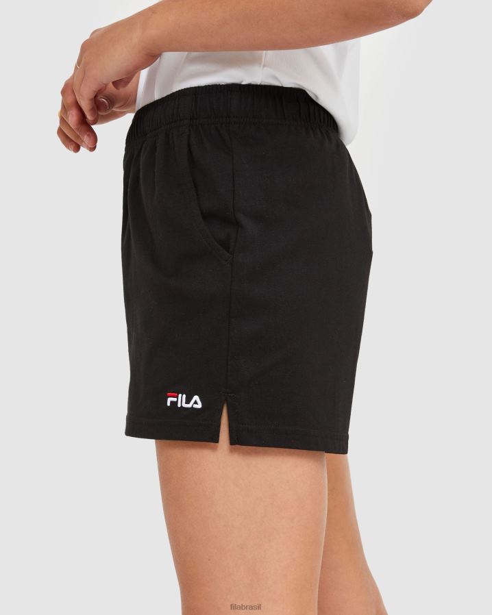 preto FILA shorts fila classic feminino preto HXJFD2871