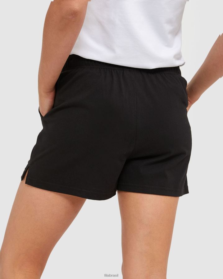 preto FILA shorts fila classic feminino preto HXJFD2871