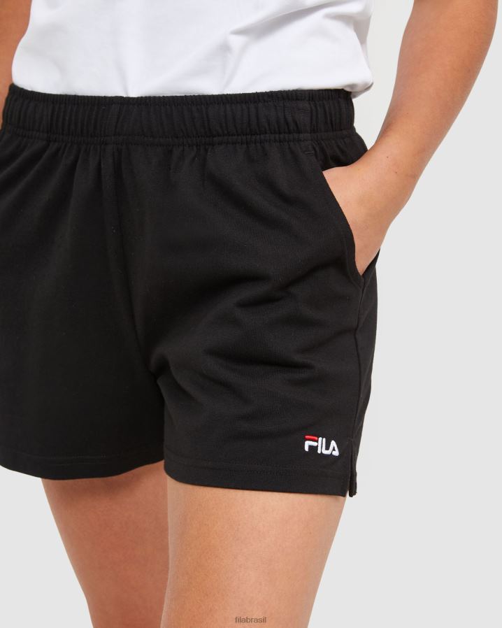preto FILA shorts fila classic feminino preto HXJFD2871