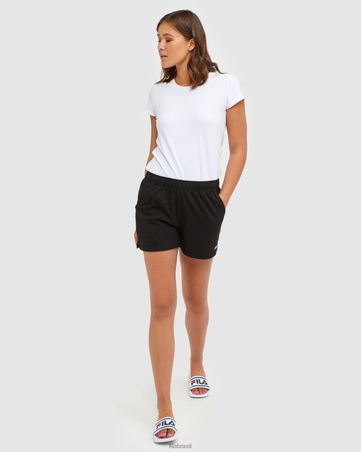 preto FILA shorts fila classic feminino preto HXJFD2871