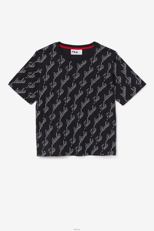 preto/gardênia FILA fila elizabeth camiseta preta/gardênia HXJFD1459